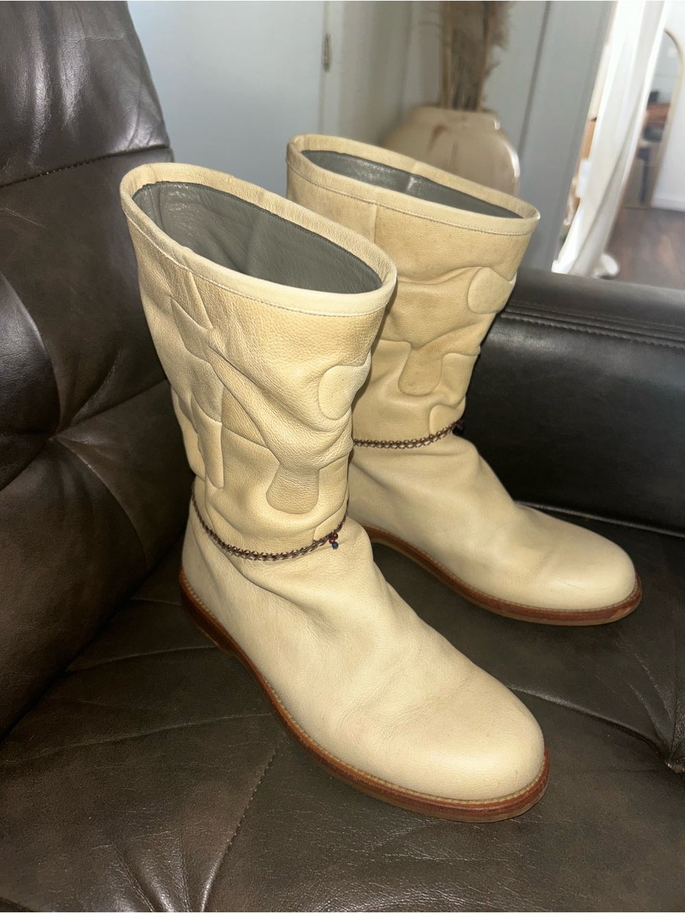 Super rare Henry cuir  lather boots